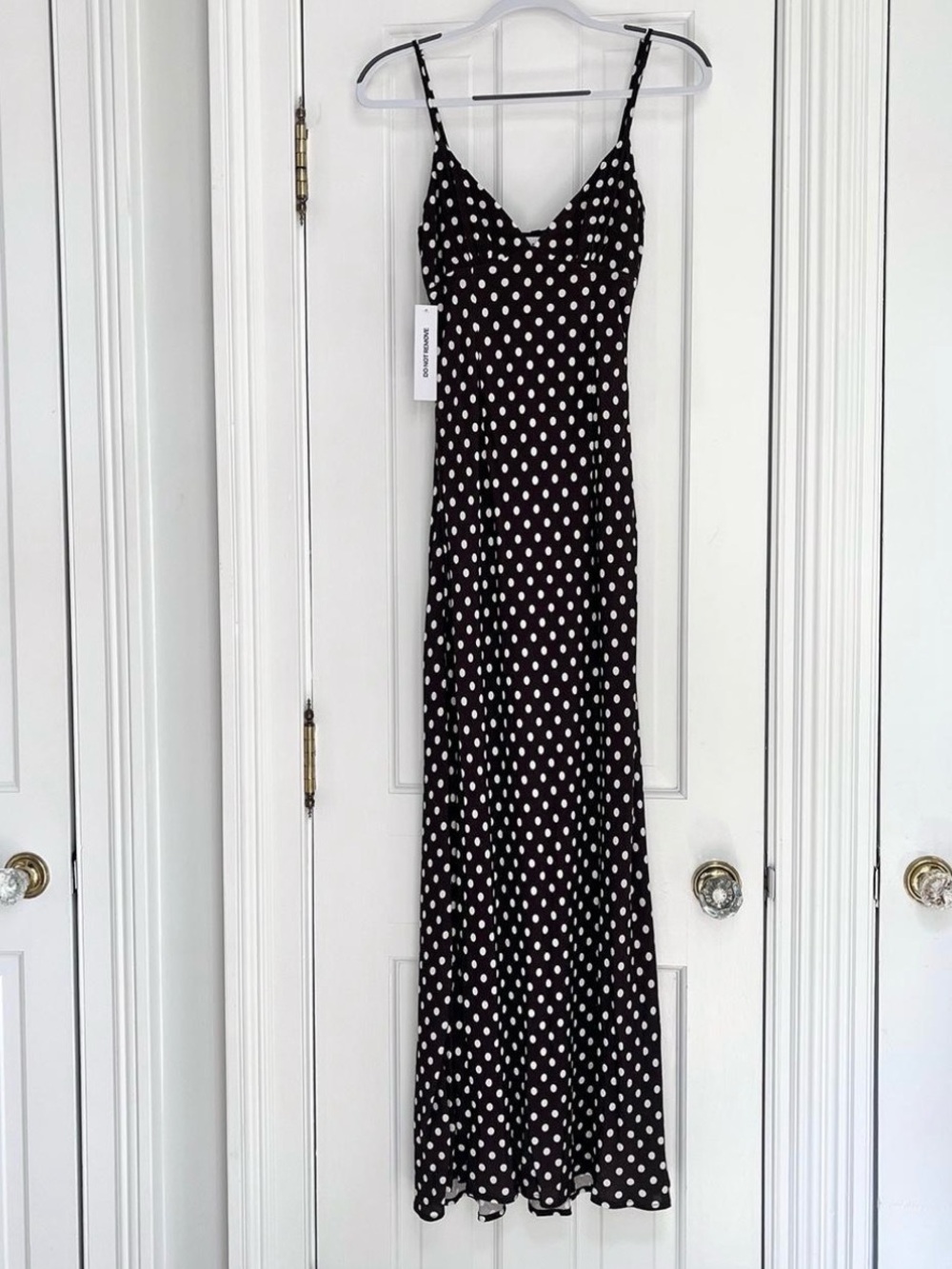 Princess Polly Brown Polka Dot Slip Maxi Dress - Picture 4 of 6
